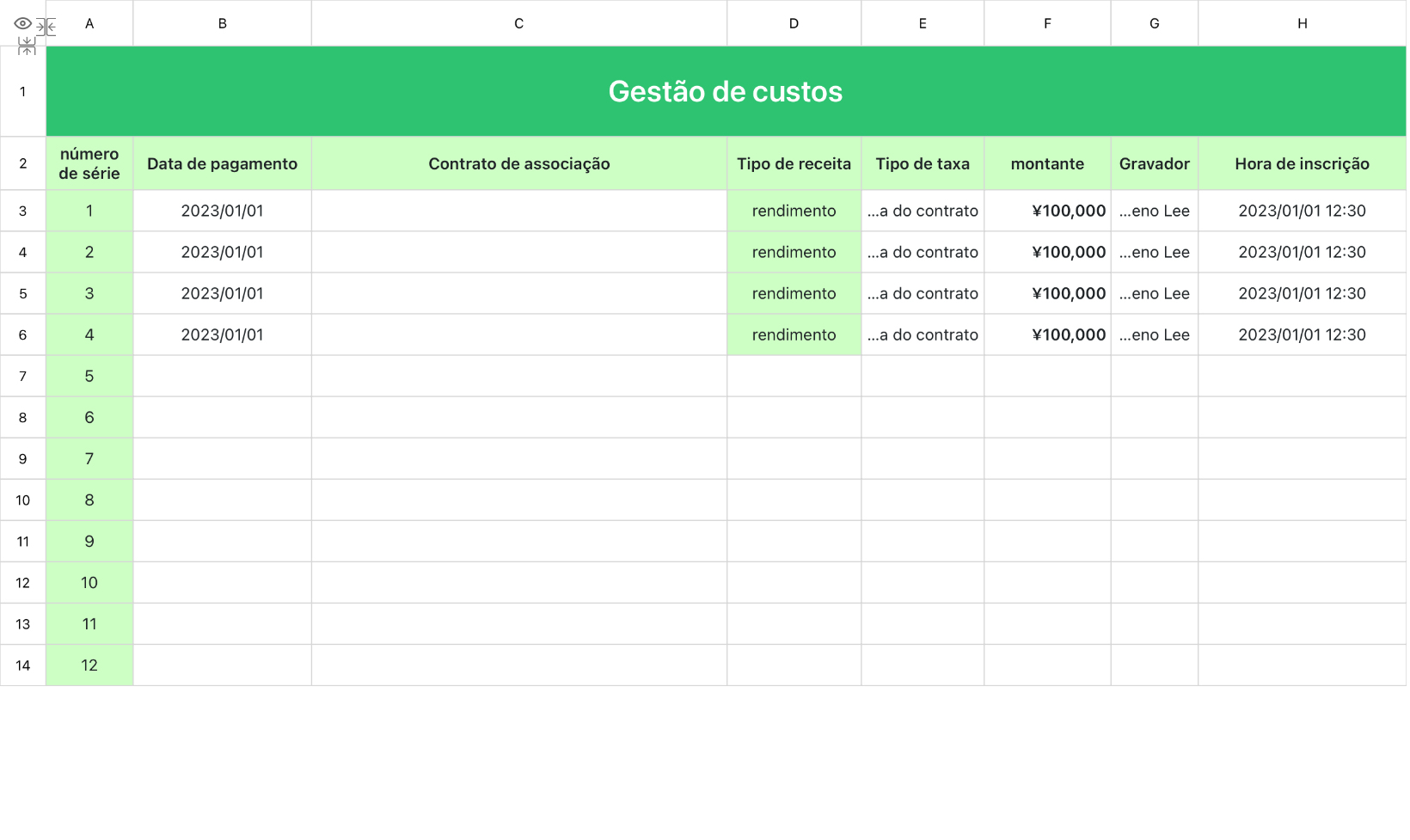 Gestão de custos